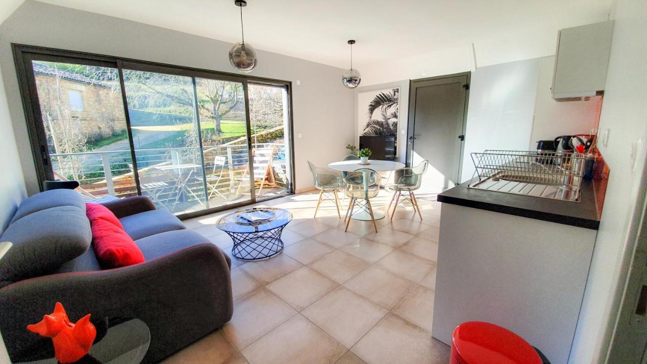 Apartamento Le Nid Discret avec Balcon et parking privé gratuit Sarlat Exterior foto
