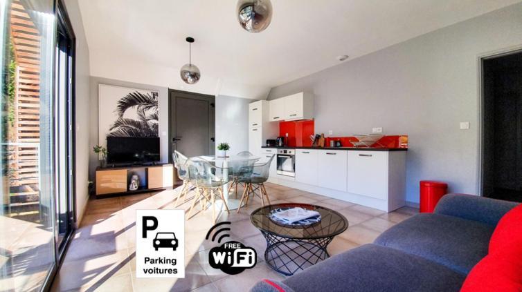 Apartamento Le Nid Discret avec Balcon et parking privé gratuit Sarlat Exterior foto